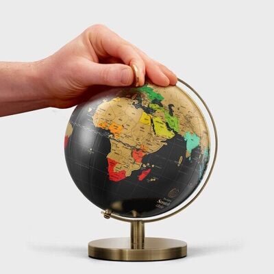Globe à gratter en aluminium de voyage - 20 cm