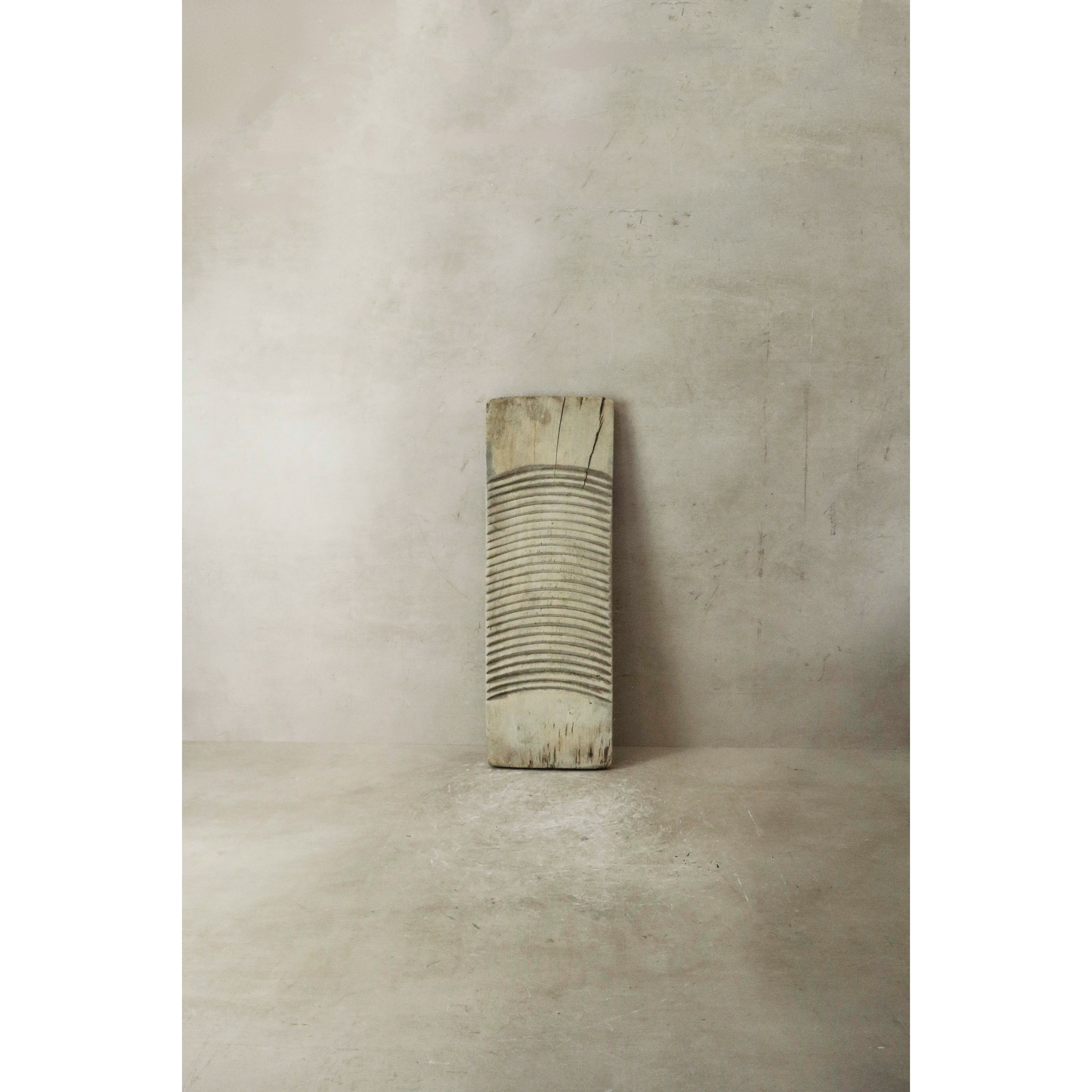 Planche à laver vintage en bois d'orme - 2