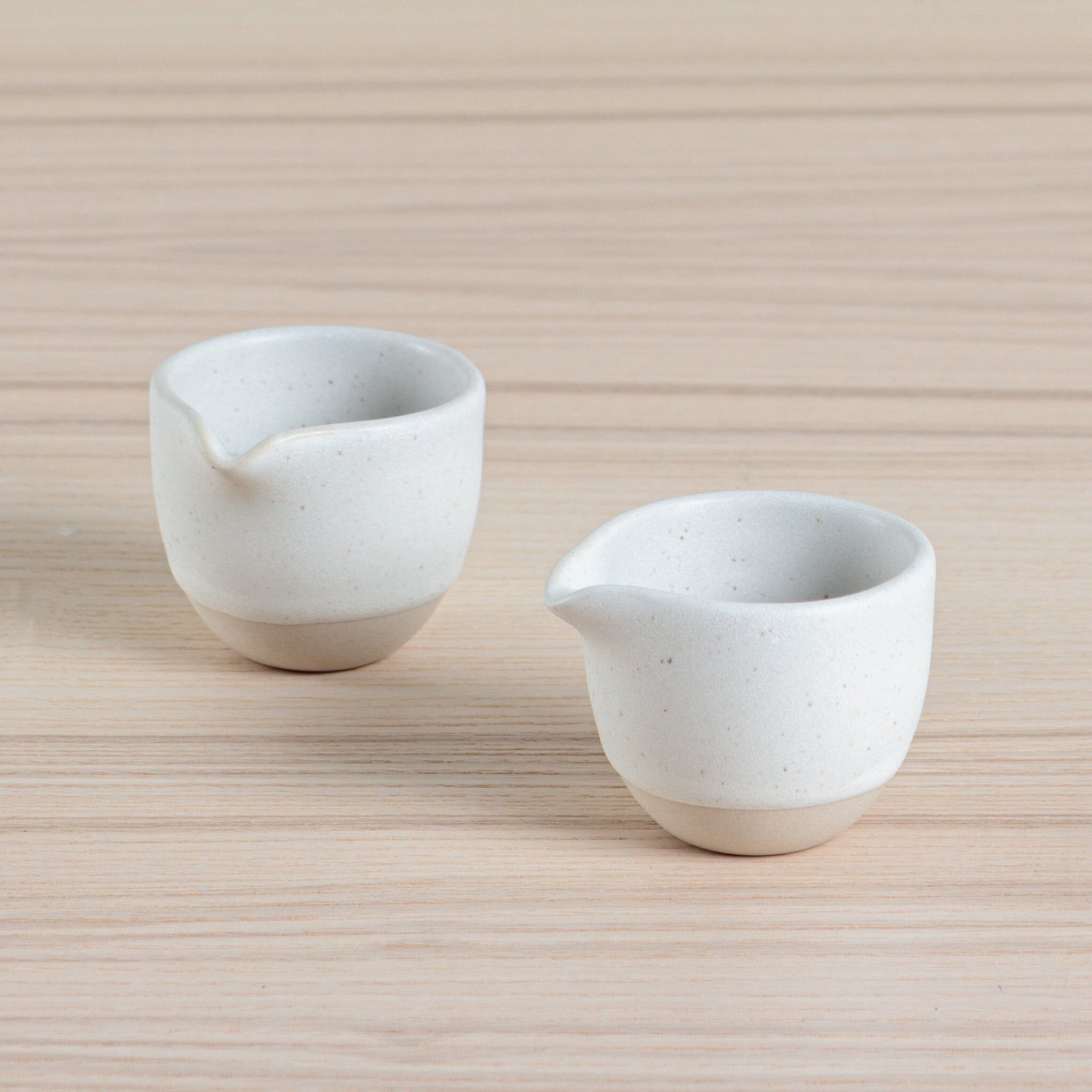 Organics Set di 2 piccole caraffe per il latte - Avena