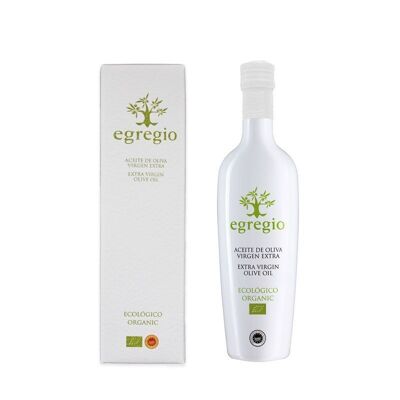 Huile d'olive extra vierge biologique Egregio Étui de 500 ml.