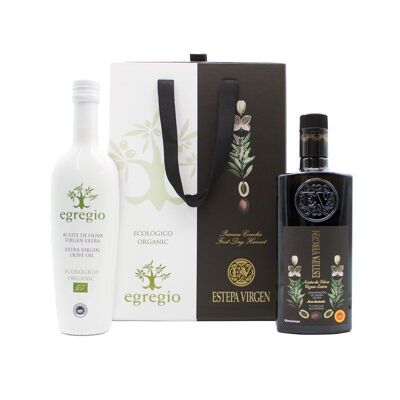 Estepa Virgen & Egregio Gourmet Duo Coffret - Huile d'Olive Extra Vierge D.SOIT.P Steppe