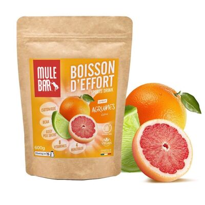 Mulebar bebida de ejercicio en polvo de cítricos 600g