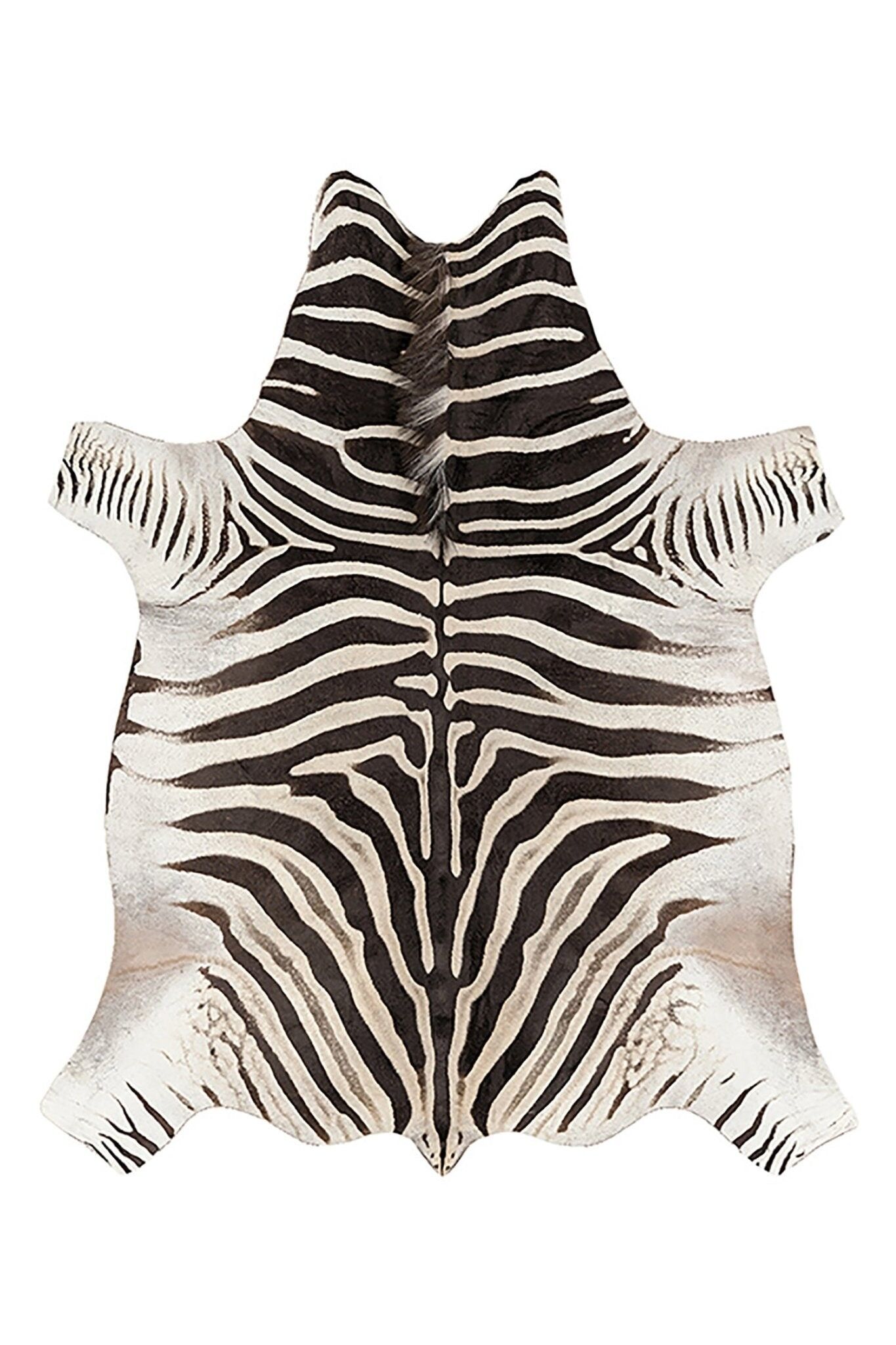 NAKURU Teppich im Zebrafell-Stil