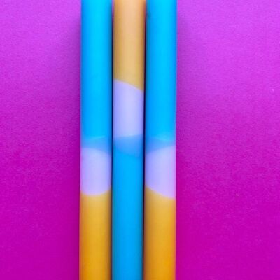 SPACE JAM Dip Dye Dinner Candles Trio