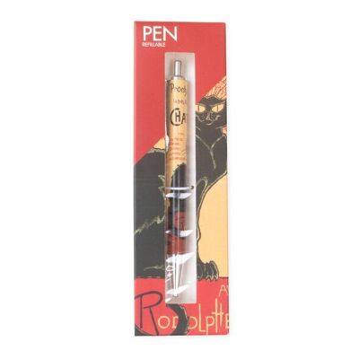 Stylo bille en boîte, Le chat Noir, Steinlen
