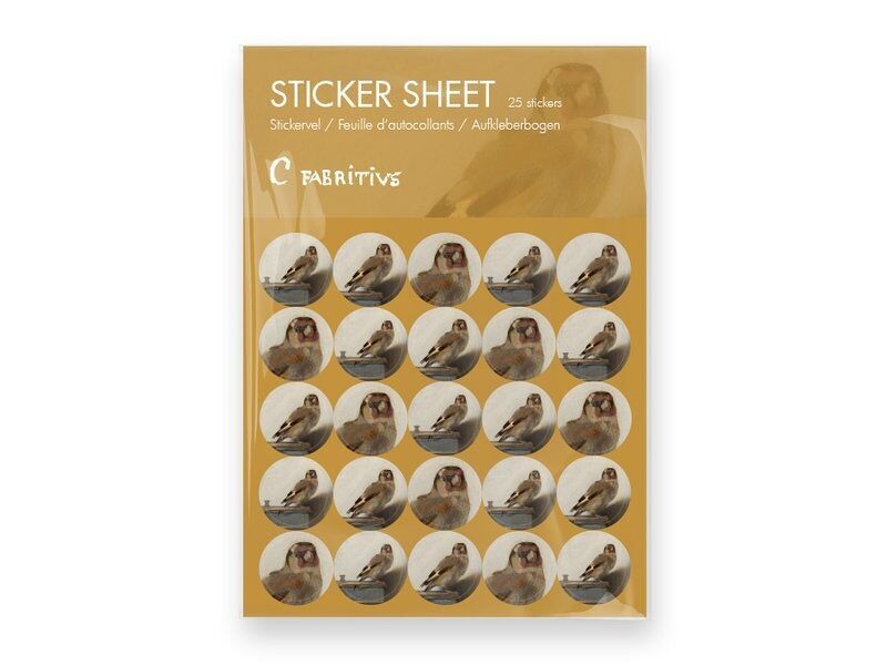 Stickerbogen, Stieglitz, Carel Fabritius