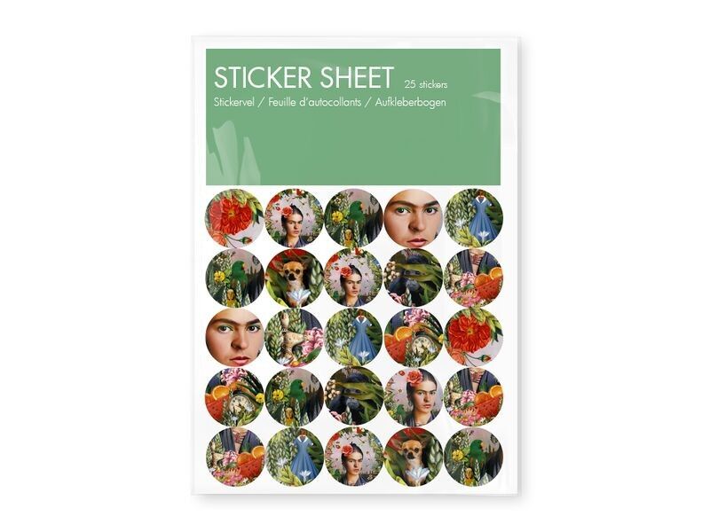 Stickerbogen, Frida Kahlo