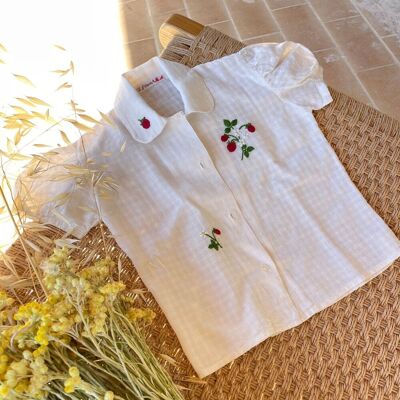 Embroidery & Repair KIT SOS Small Hole Summer Fruits to repair holes, snags, stains and personalize your clothes and interior textiles