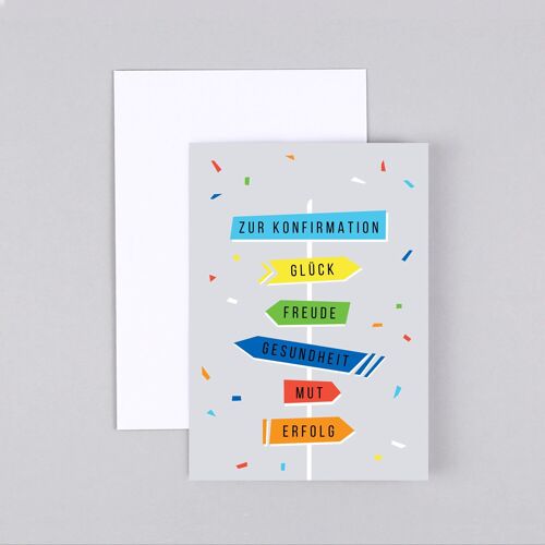 Konfirmationskarte Wegweiser Joschua