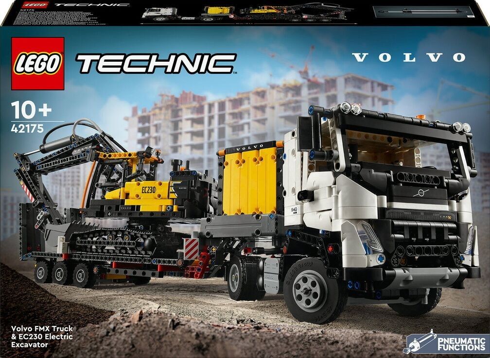 LEGO 42175 - Camion Volvo FMX et pelleteuse électrique EC230 Technic