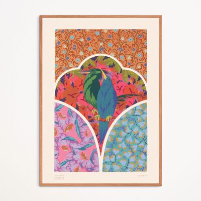 Póster: Formas y colores, pájaros - Thomas Auguste