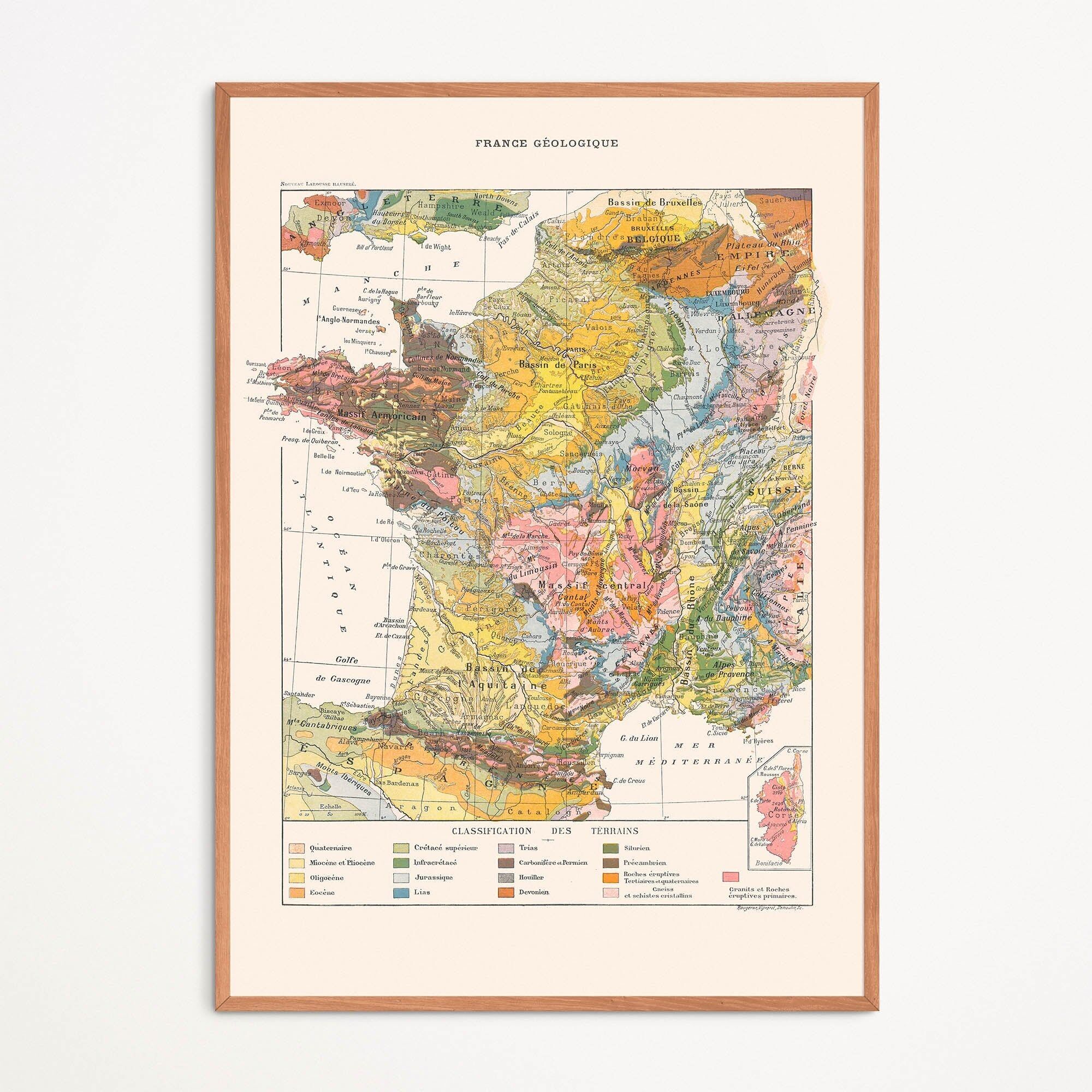 Plakat: France Géologique