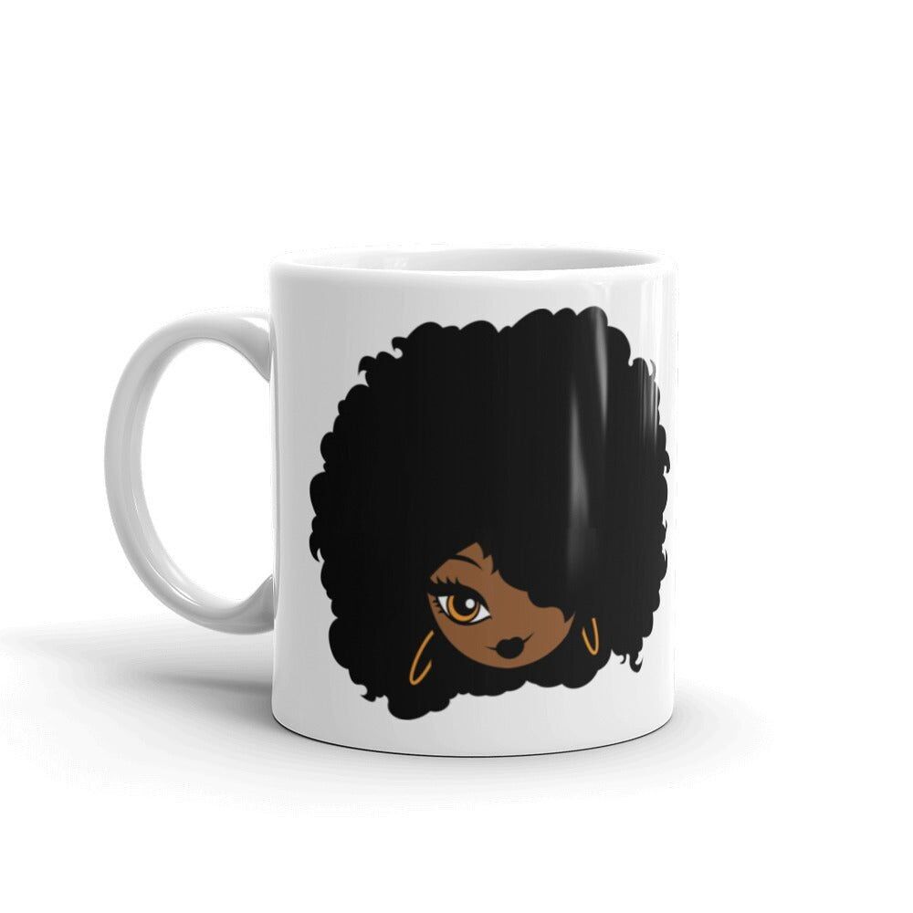 Tazza "Cartone animato ragazza afro"