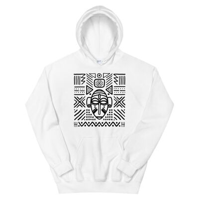 "Baoulé patterns" hooded sweatshirt