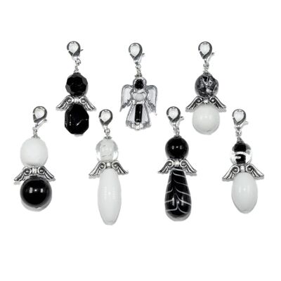 Lucky Angels Black & White - set of 7