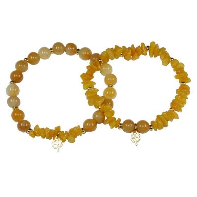 Bracelets porte-bonheur Jade Jaune