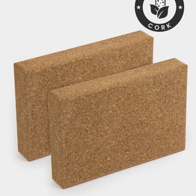 Yoga Studio Cork Yoga Block Board - Twin Pack