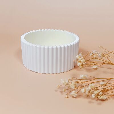 Vaso vuoto per candela profumata, mini vaso in resina minerale