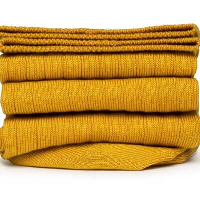 Calzini in filato scozzese - Giallo zafferano