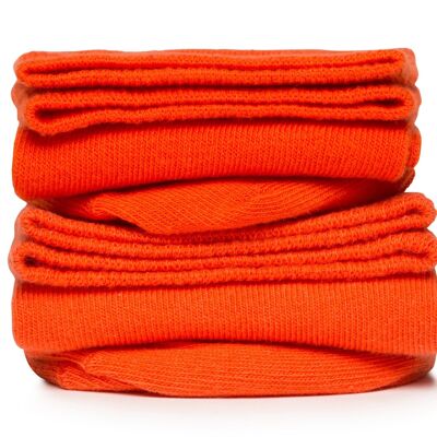 Chaussettes courtes - Orange citrouille
