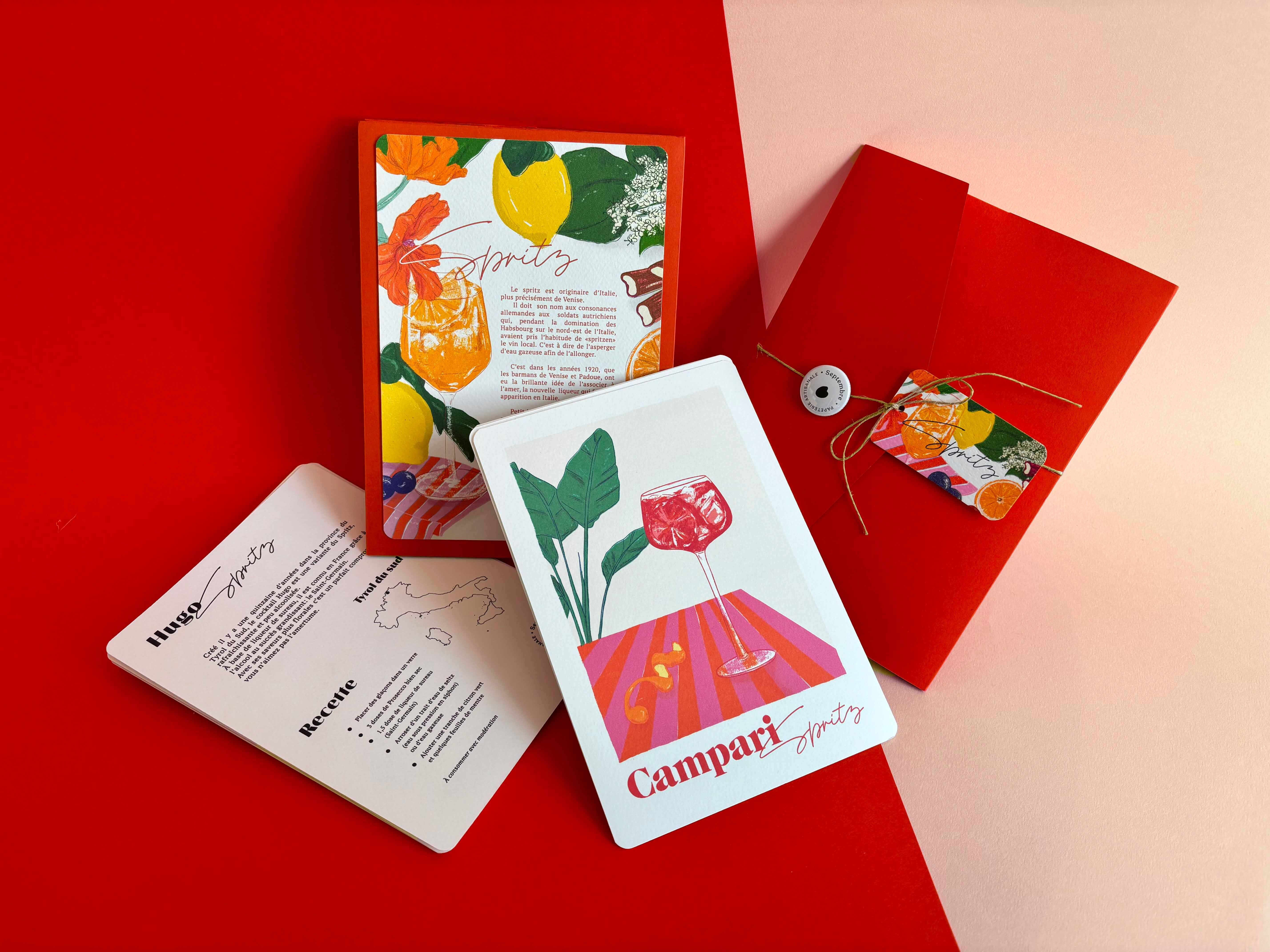 Der Spritz Guide – Illustrierte Rezeptkarten