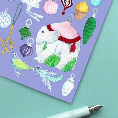 Adornos navideños postales