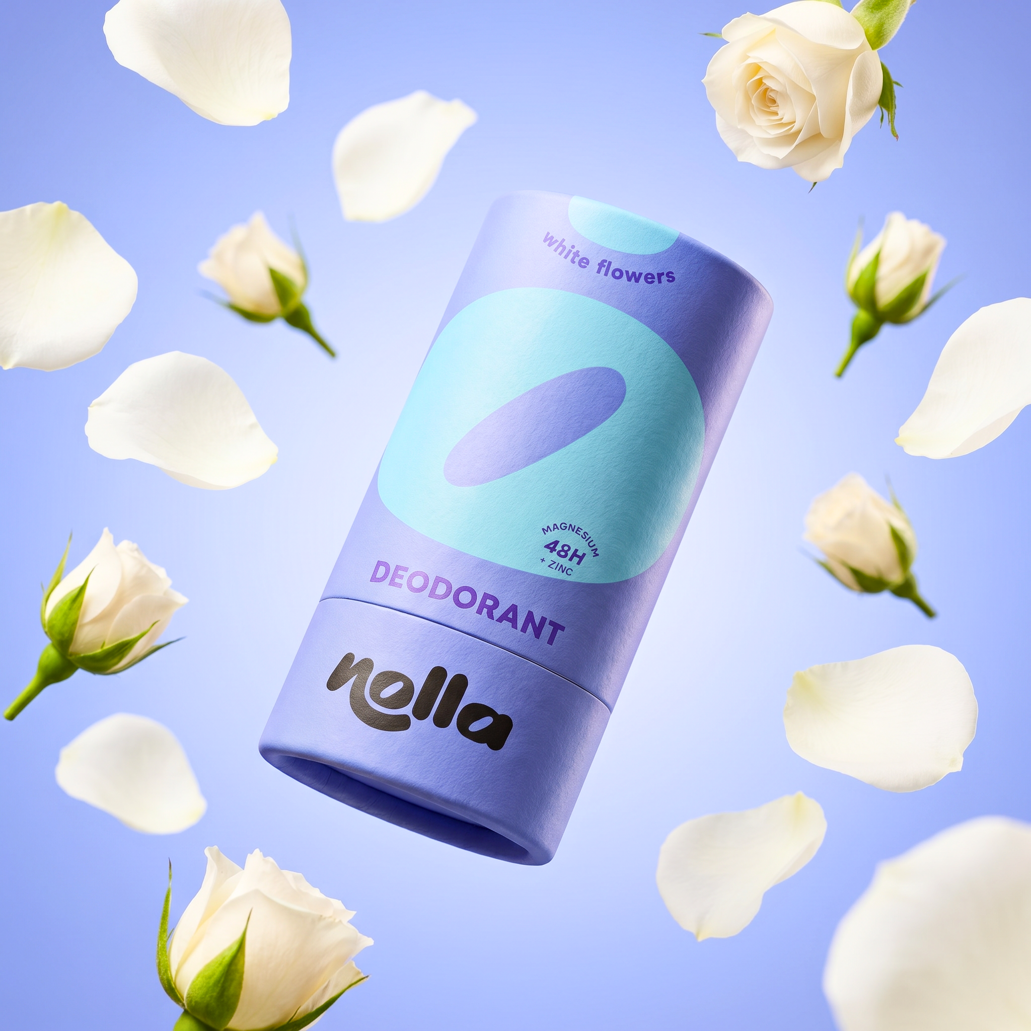 Déodorant naturel - Nolla - Efficace 48h - Fleurs blanches