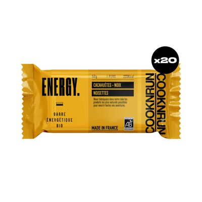 Barre energetiche bio x20 | Cacahuètes, Noix et Noisettes