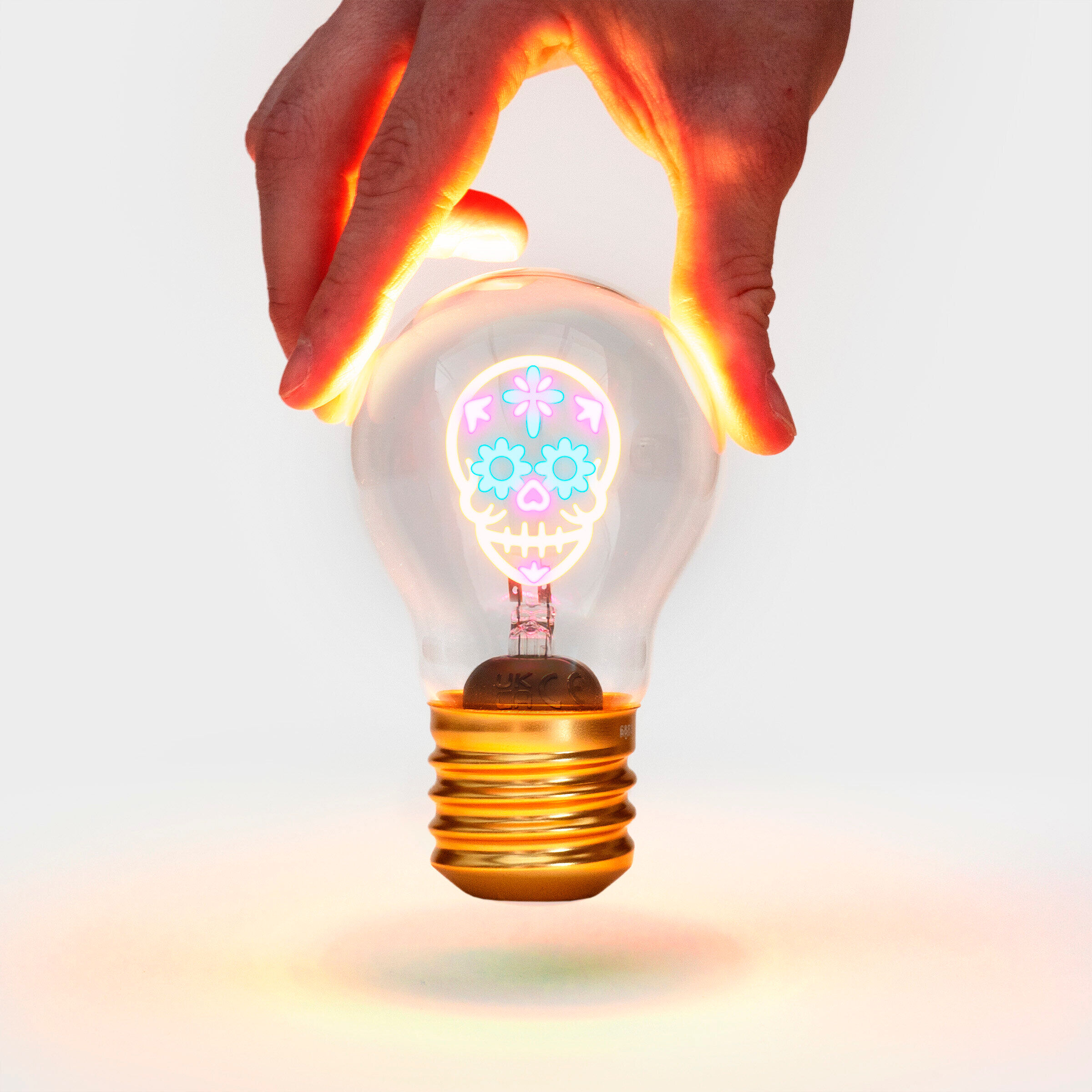 Kabellose Calavera-Glühbirne