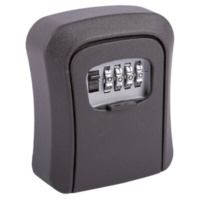 Caja fuerte con combinación para llaves, color negro, para montar en la pared