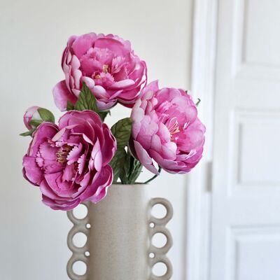 Grande peonia di carta rosa scuro