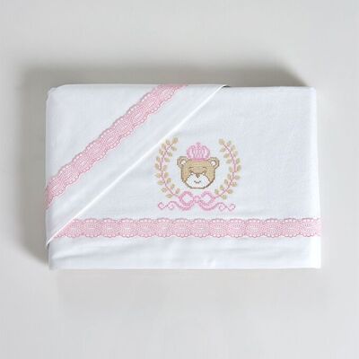 Ensemble de feuilles de point de croix en flanelle King Bear 0530s