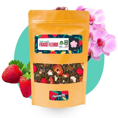 Blooming Strawberry - Strawberry Orchid Green Tea