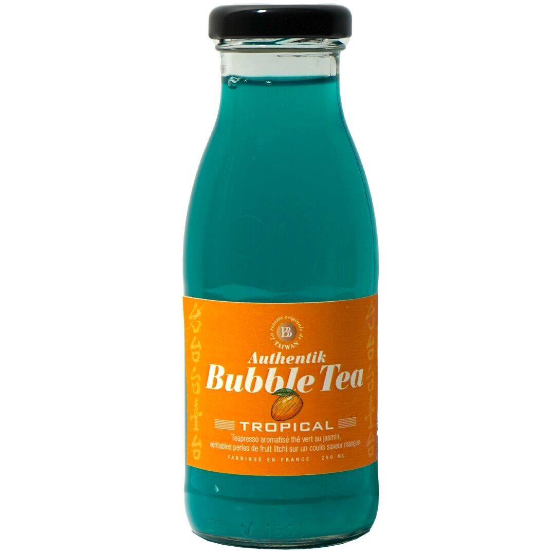 BUBBLE TEA TROPICAL 25CL (grüner Tee, Litschi, Mango)