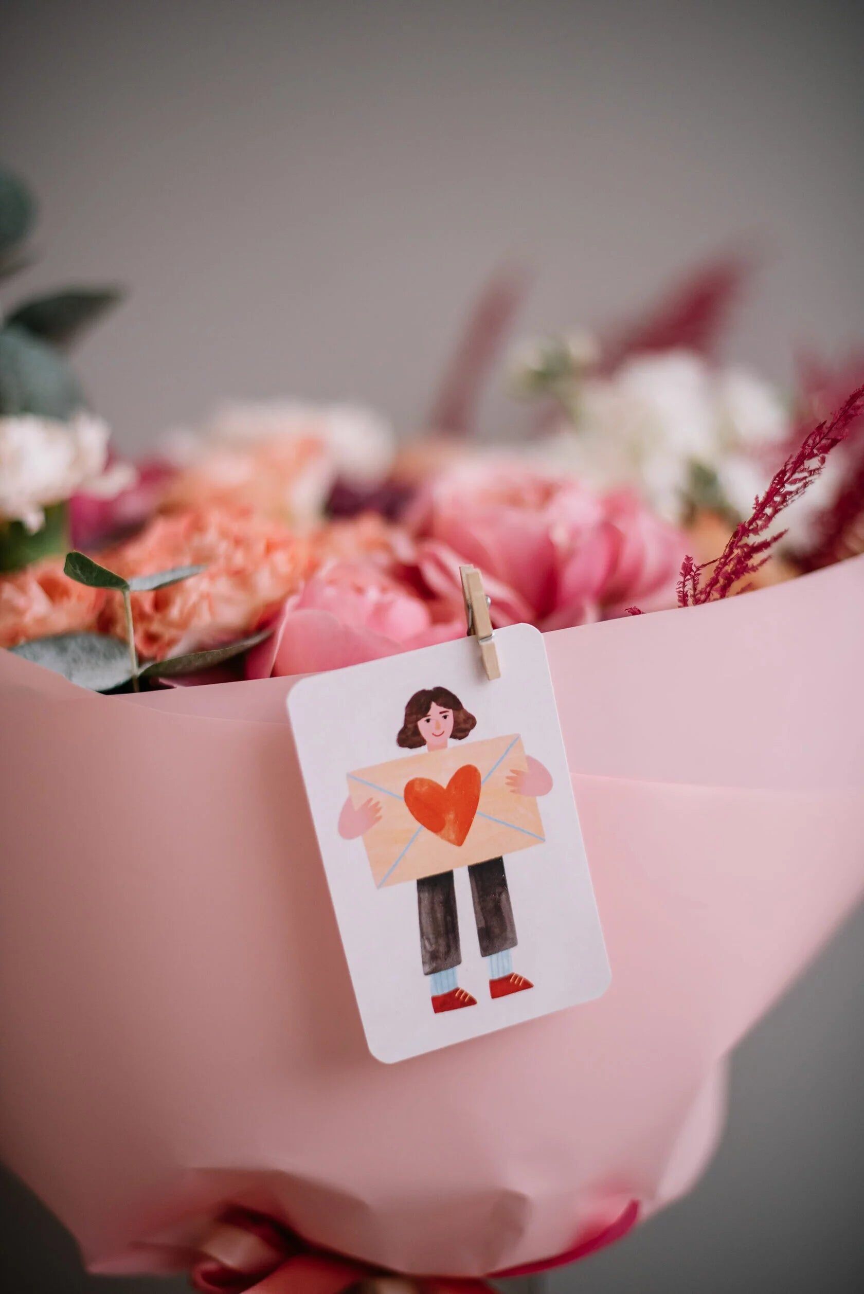 Mini biglietto singolo 6x9 cm 'Sii il mio Valentino'