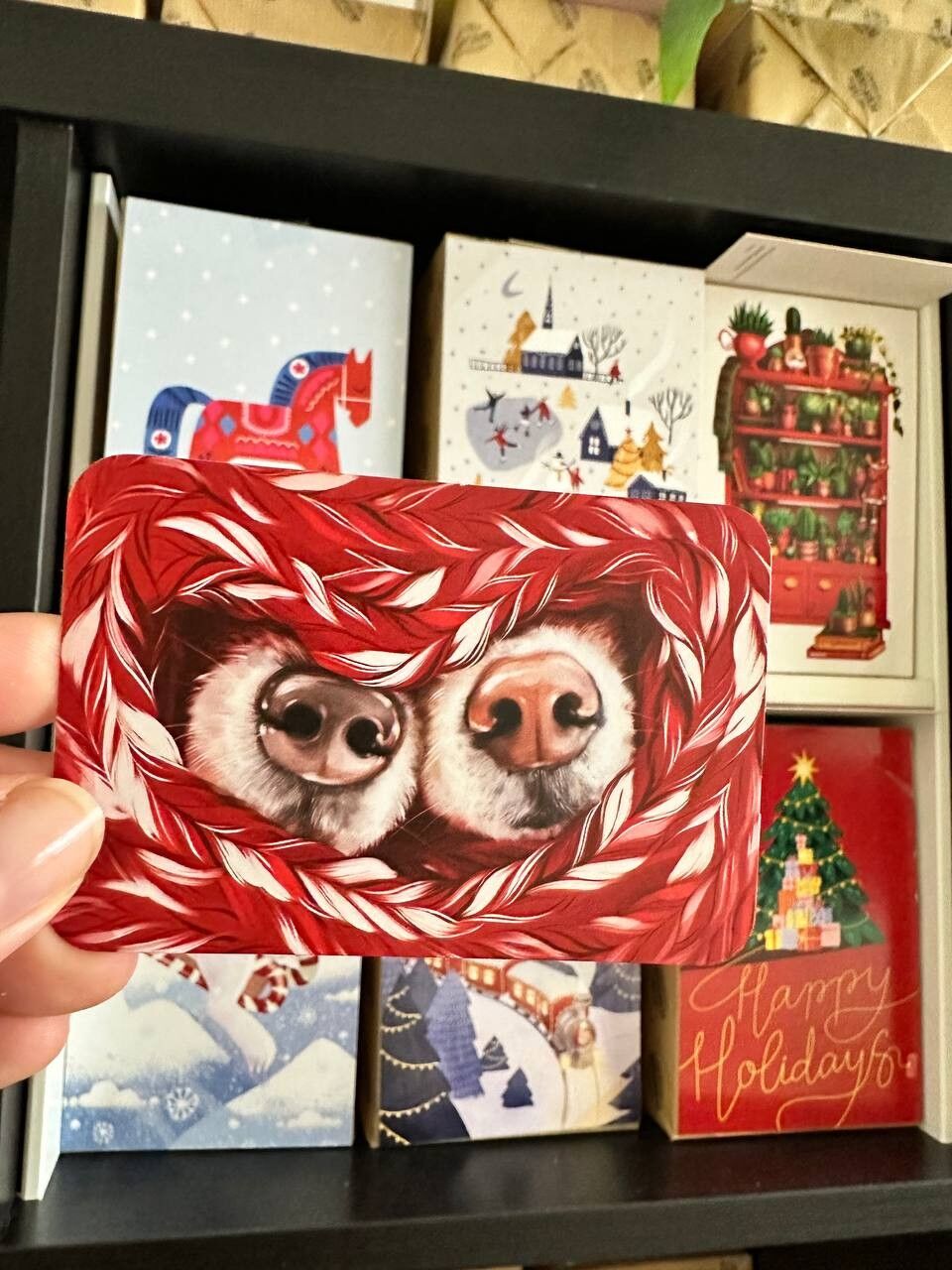 Mini single card 6x9 cm 'Fur Noses'