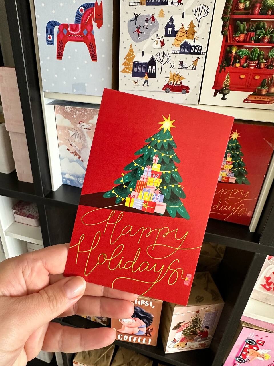 Biglietto di auguri 10x15 cm 'Buone feste'