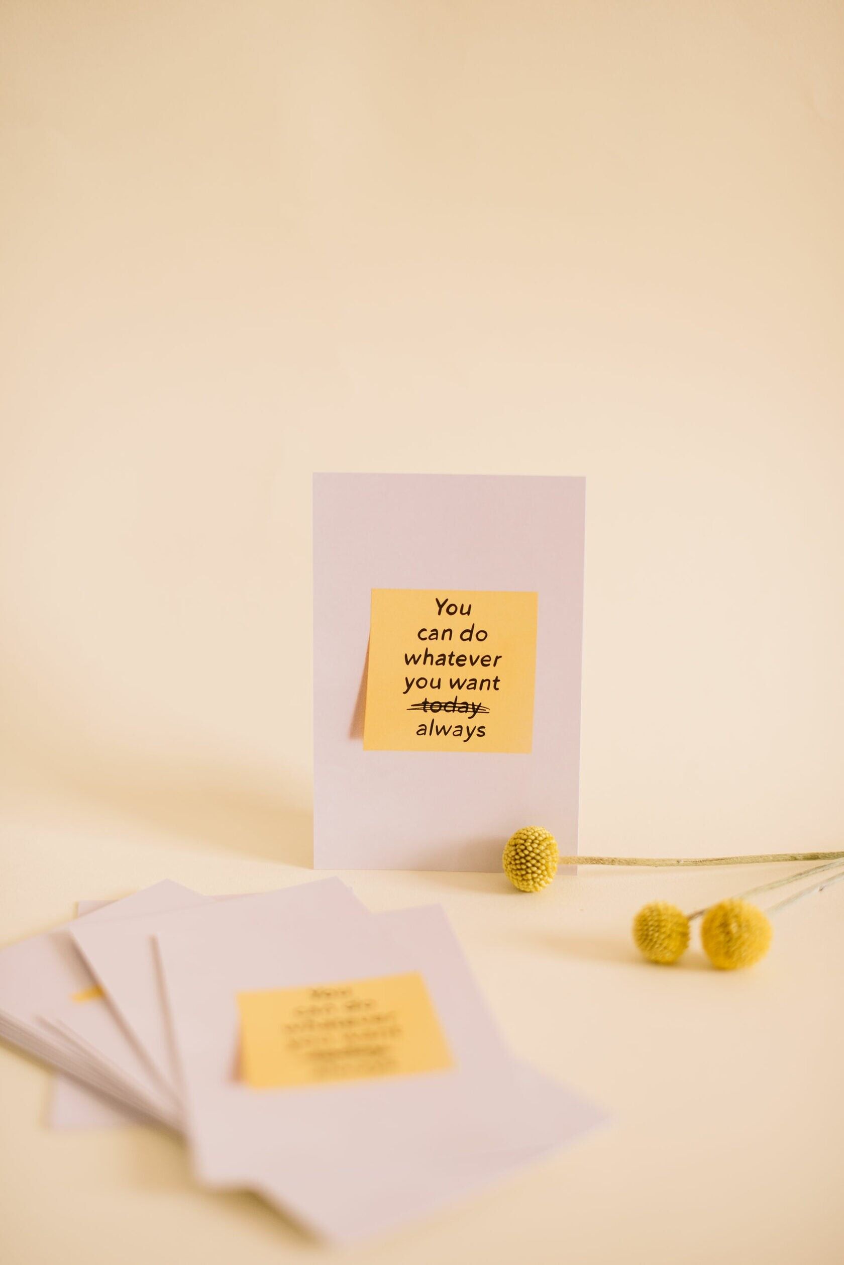 Biglietto d'auguri 10x15 cm 'Si può sempre fare...' (etichetta)