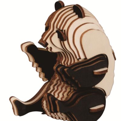 DIY 3D Puzzle Panda Wooden Panda Bear Construction Kit