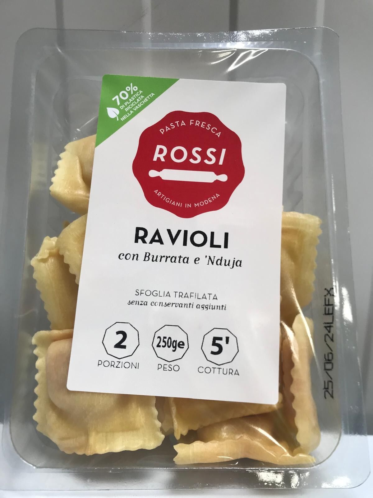 RAVIOLI n’duja e Burrata