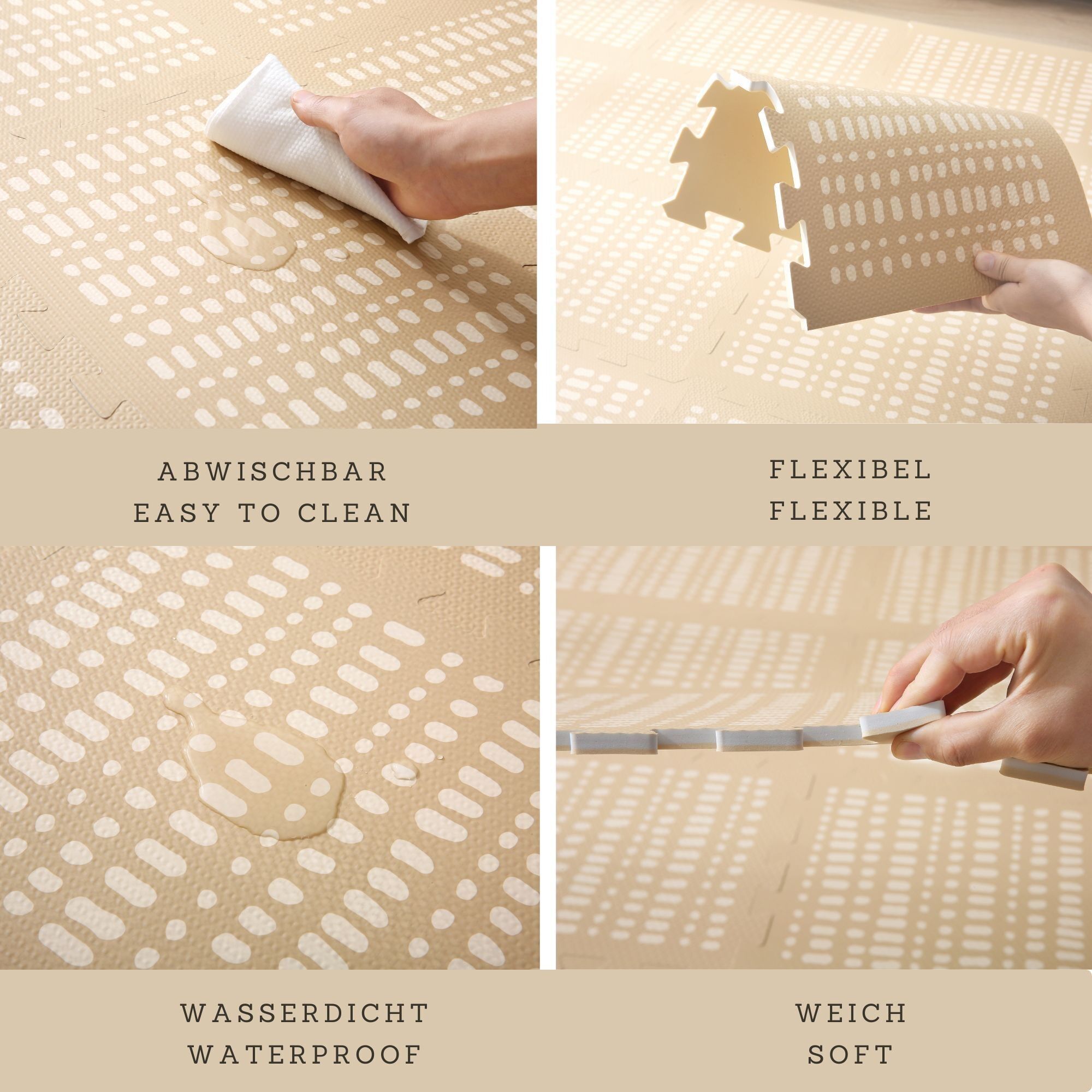 Hakuna Matte große Puzzlematte für Baby «Hygge» 1,7 x 1,2 m