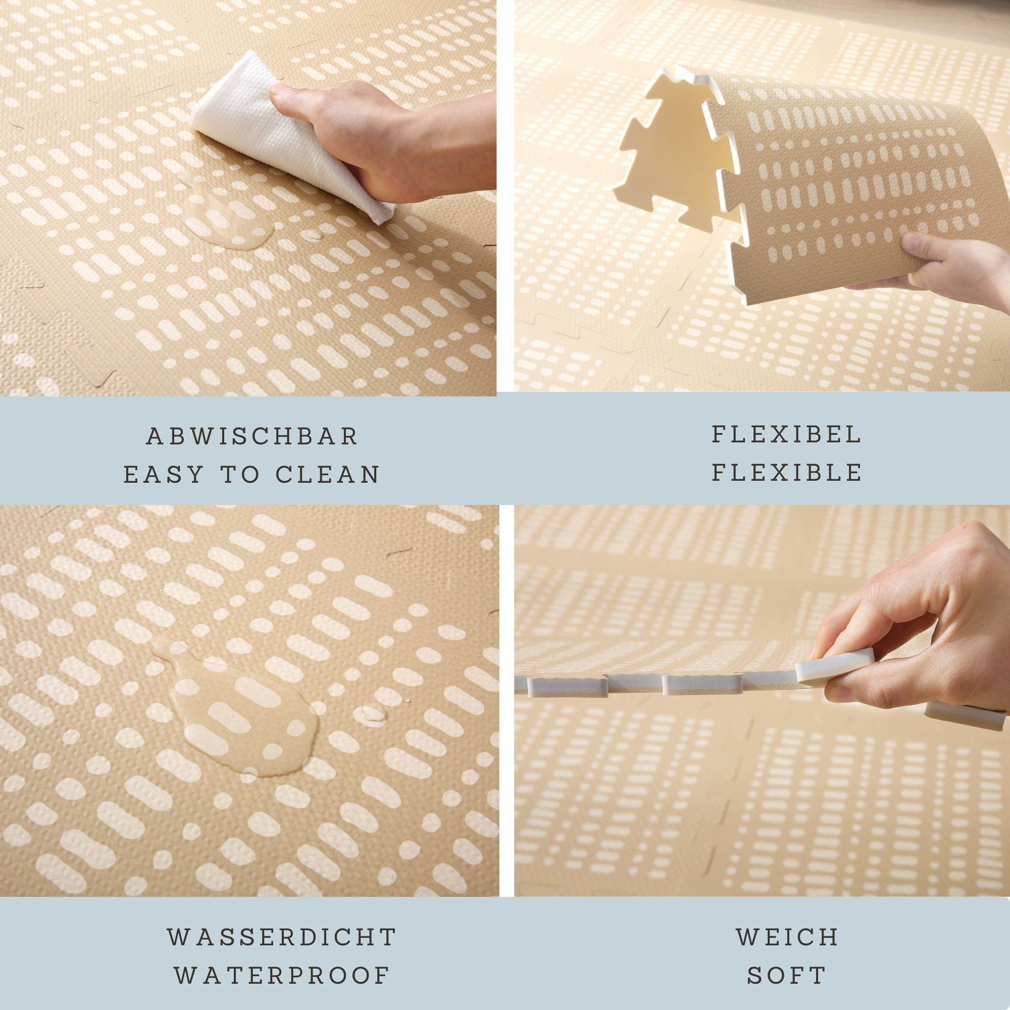 Hakuna Matte große Puzzlematte für Baby «Hygge» 1,7 x 1,2 m