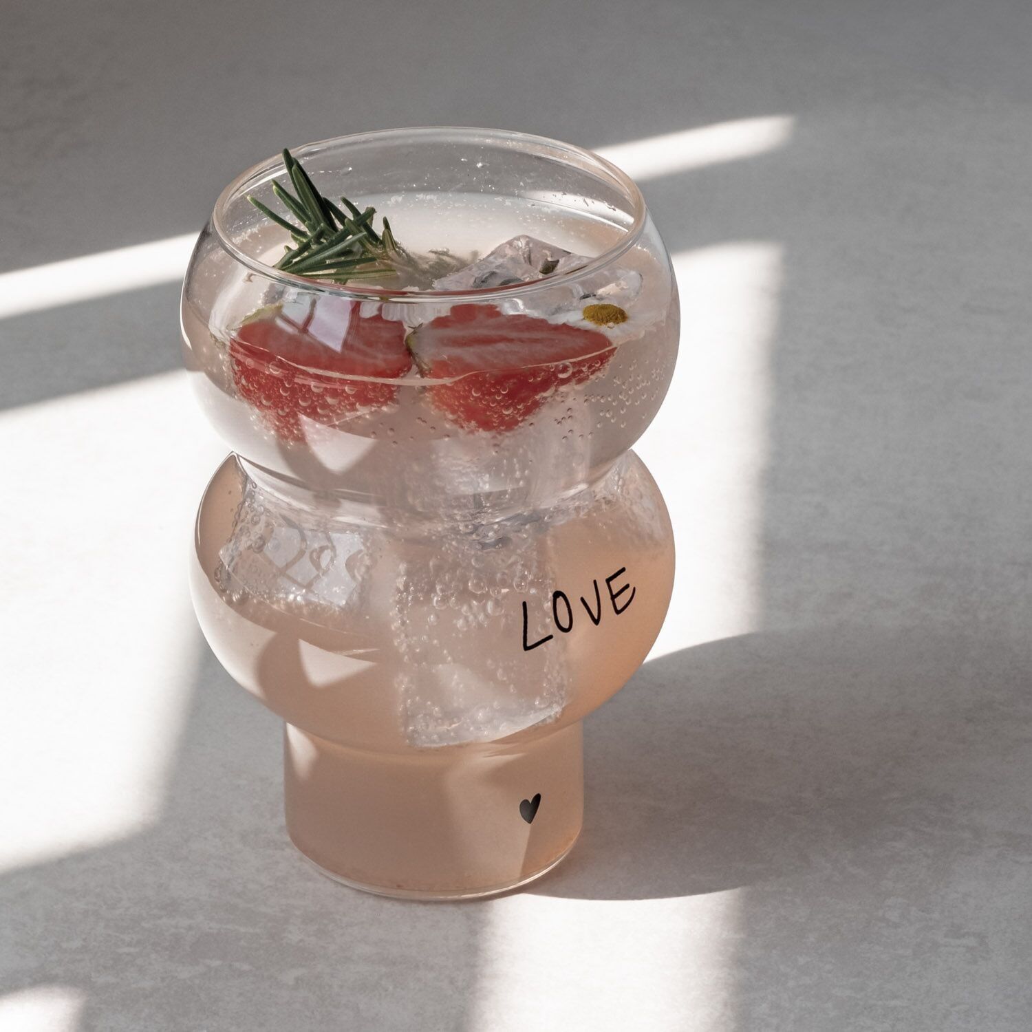 Double Bubble Glas Love (VE = 6 Stk)