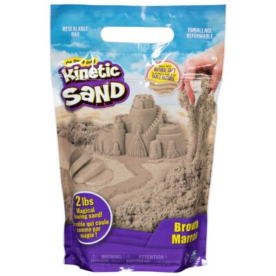 Sable Magique Coloré Marron Kinetic Sand 907 Gr