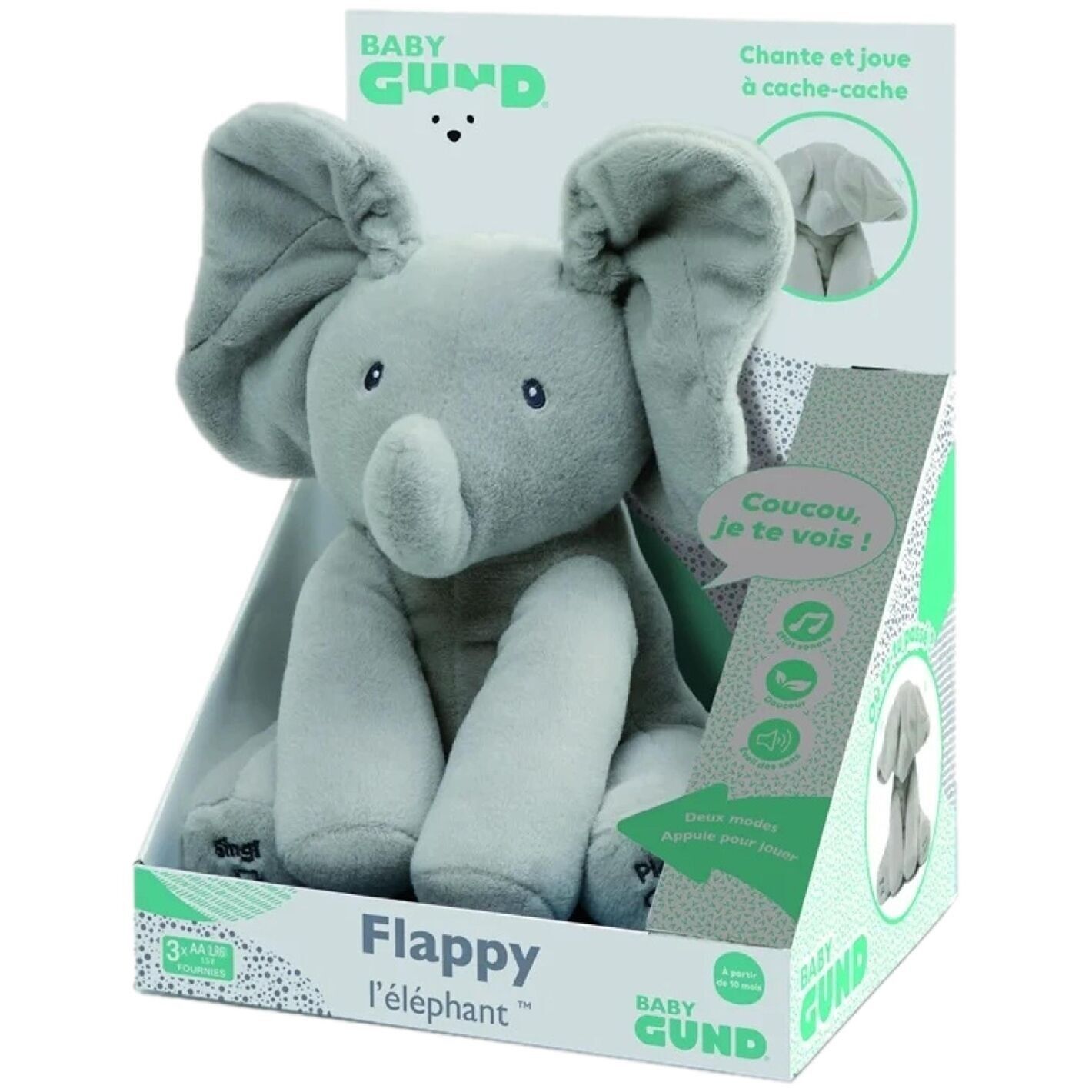 Peluche Animato Gund Flappy L'Elefante 30 Cm