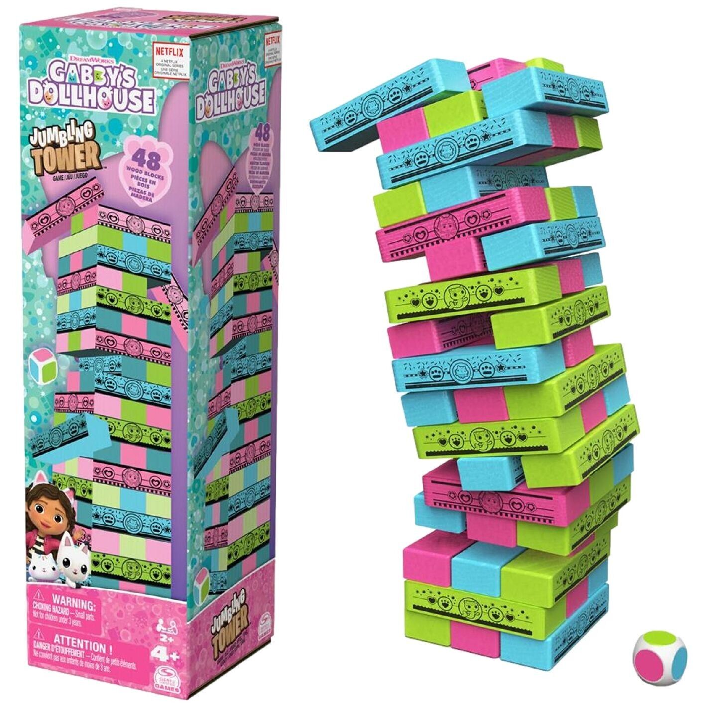 Gabby's Dollhouse Jenga Tower