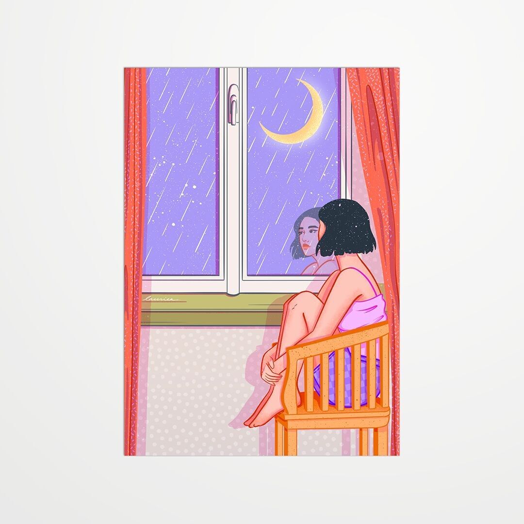 Cartolina - Lauriea - Sotto la luna