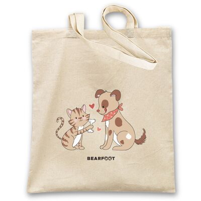 Bolsa de yute perro y gato