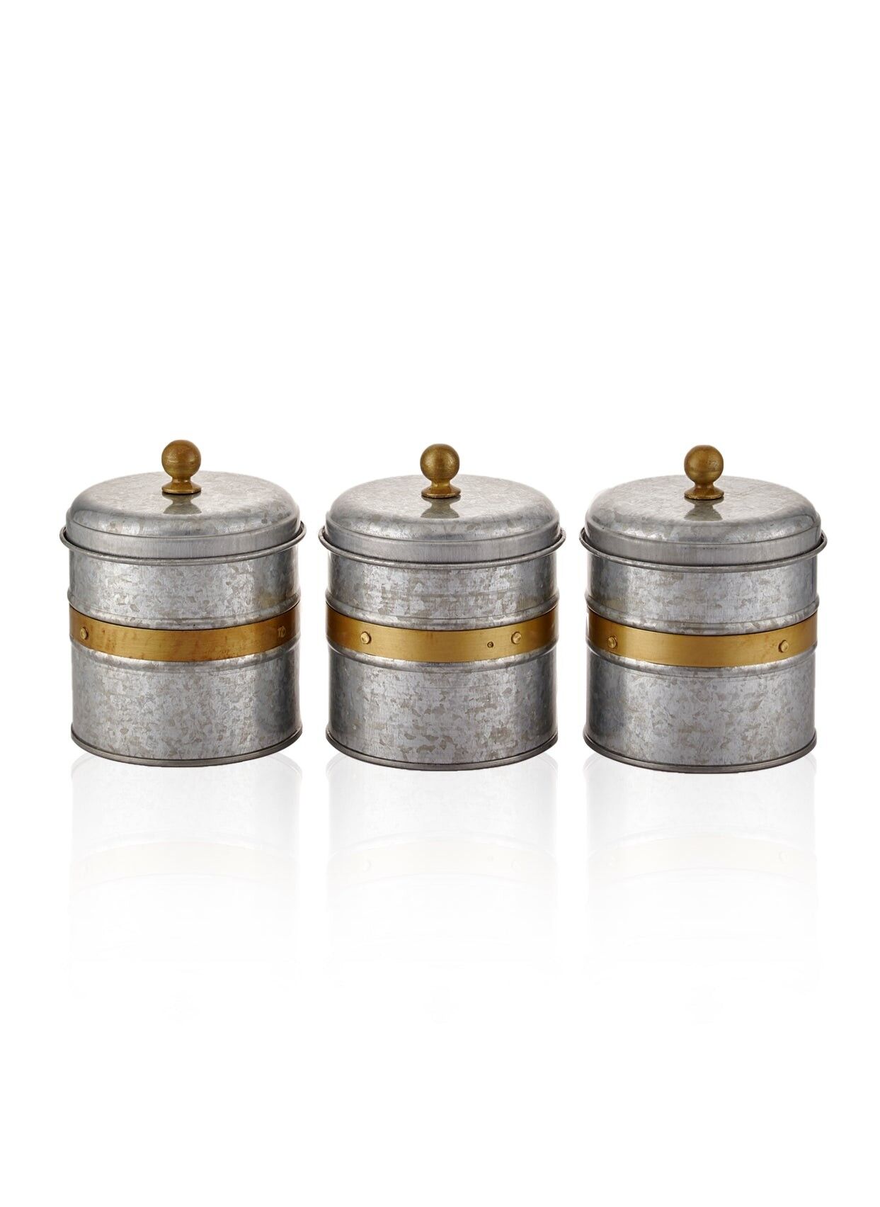 Kaffee-, Tee- und Zuckerdosen-Set aus der Galvin Collection – 17 cm (H)