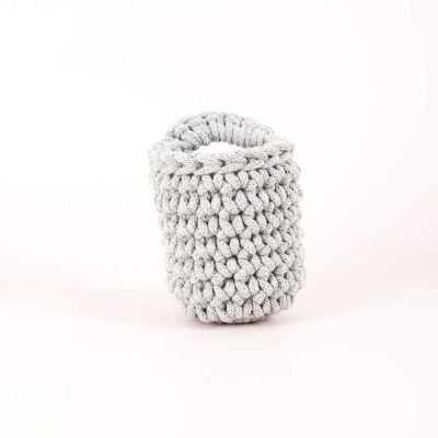 Easy Peasy Crochet Pot Kit - Light Grey